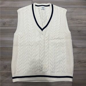 Aritzia Sunday Best Cable Knit Sweater Vest